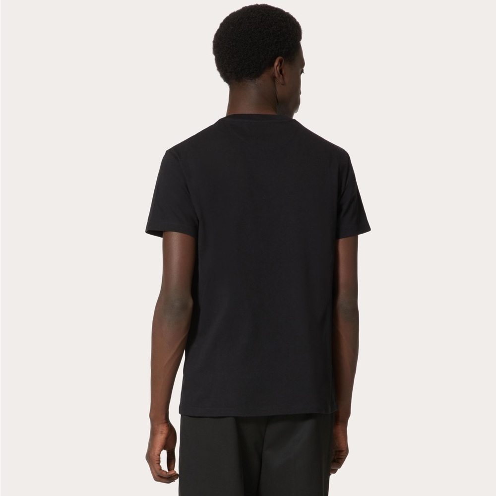 Fair Men’s Size  X-large Valentino Garavani VLTN Logo Cotton Tee In Black/White - Picture 4 of 13